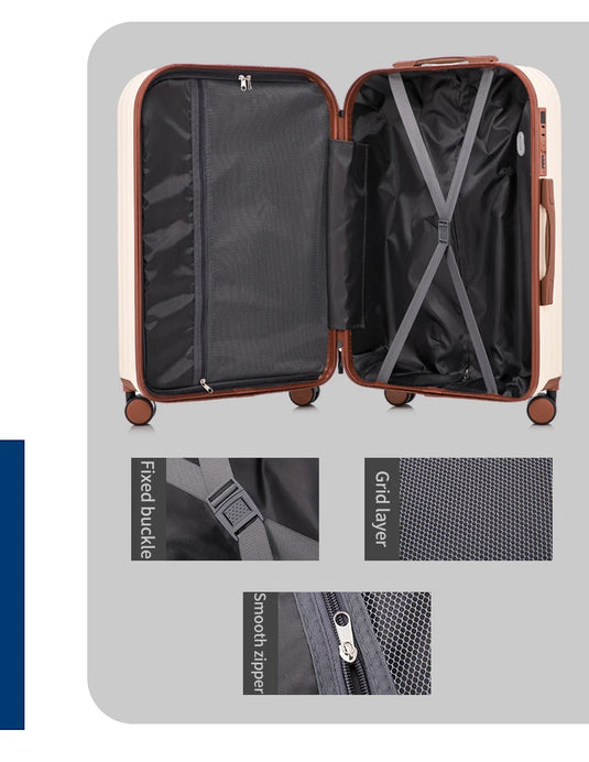 100% Aluminum Magnesium Alloy Travel Luggage Trolley Luggage 20 22 24 26 28 Inch Trolley Luggage Carry-On Luggage With Cup Holde