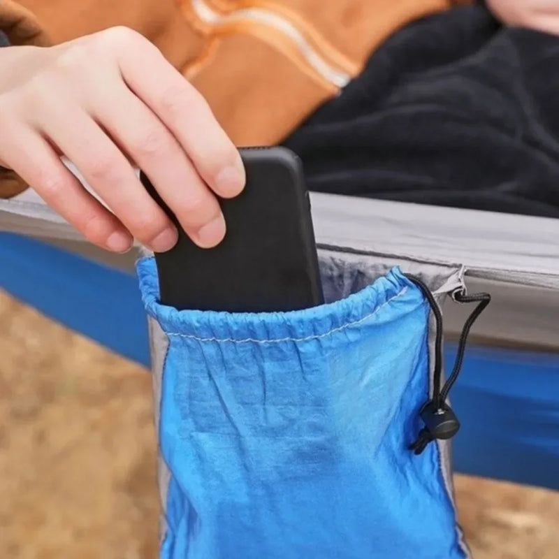 Load image into Gallery viewer, Ultra-Light Nylon Camping Hammock with Mosquito Net – Aerial Tent Style
