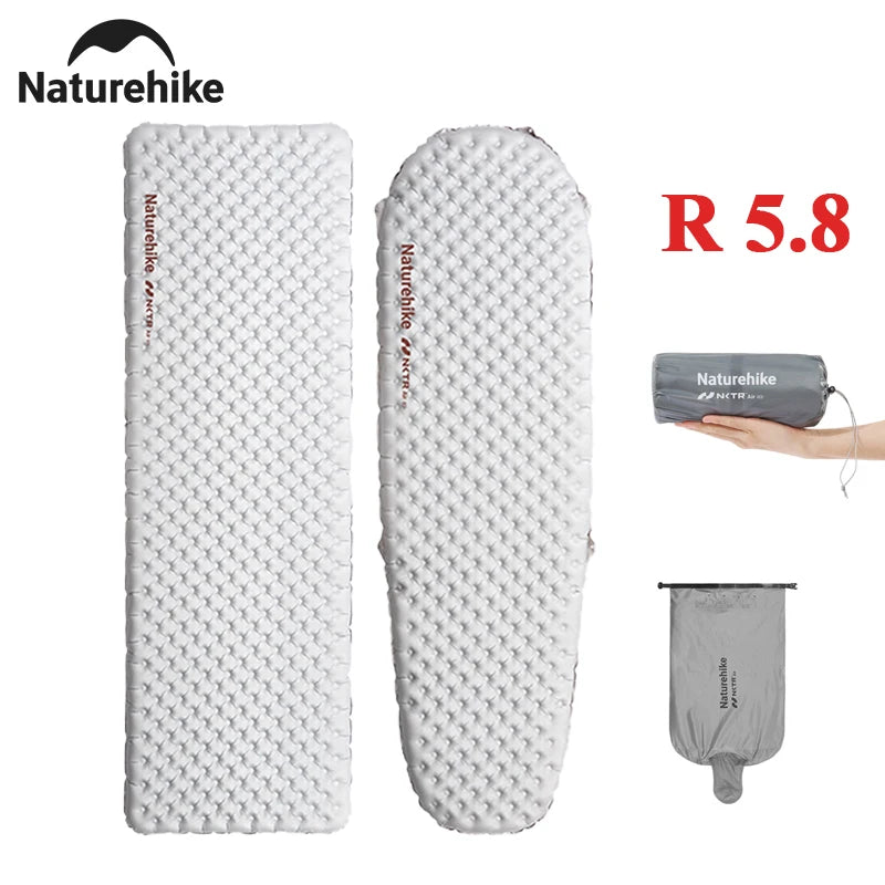 Load image into Gallery viewer, Naturehike Inflatable Mattress R 5.8 Outdoor Portable Foldable Tent Sleeping Single Pad Ultralight Hiking Travel Camping Mat
