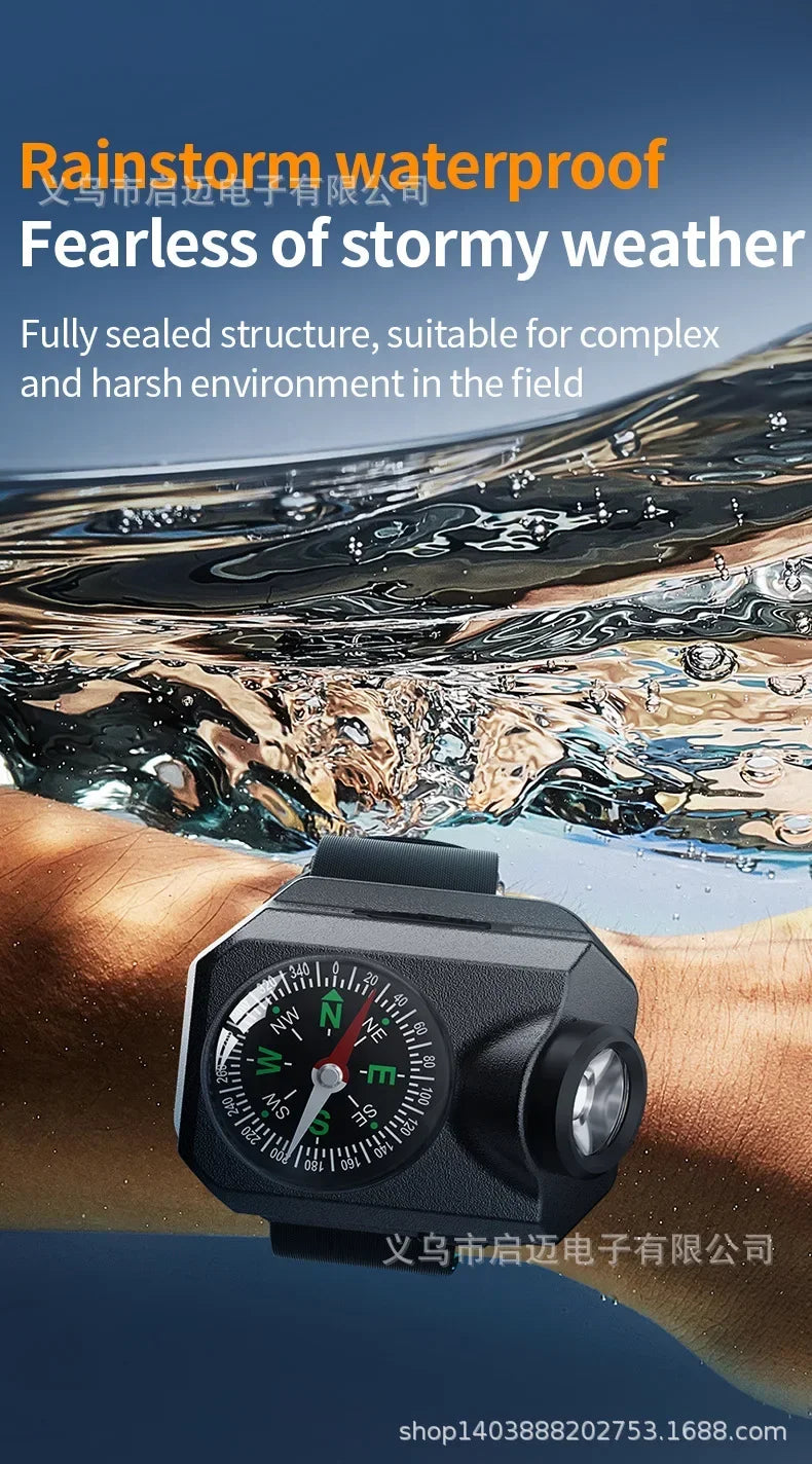 Load image into Gallery viewer, New Outdoor Camping XPG Wrist Light Wildlife Survival Climbing Adventure Compass Watch LED Running Light
