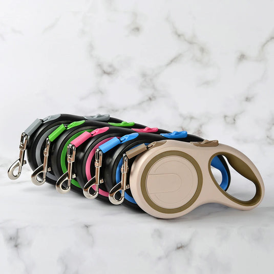 Retractable Dog Leash 5M/8M Durable Nylon Pet Lead for Small to Large Dogs & Cats