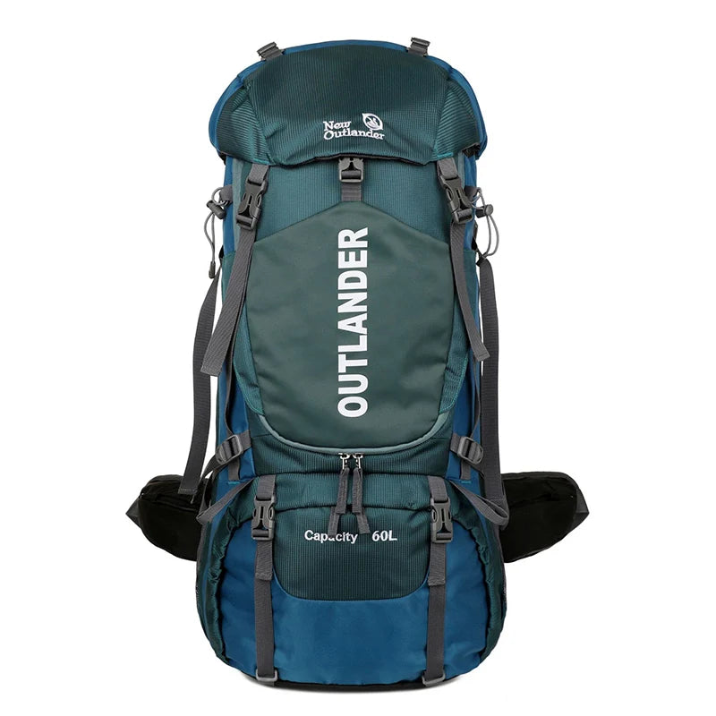 Load image into Gallery viewer, 60L Waterproof Camping Backpack with Rain Cover | Hiking Trekking Mountaineering Rucksack
