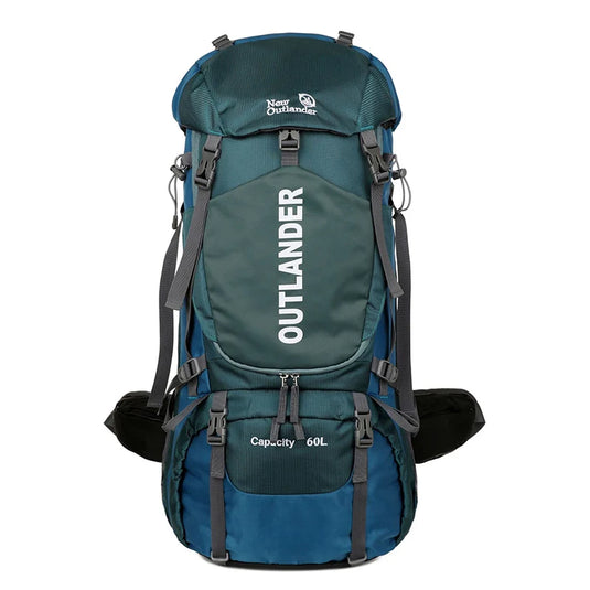 60L Waterproof Camping Backpack with Rain Cover | Hiking Trekking Mountaineering Rucksack