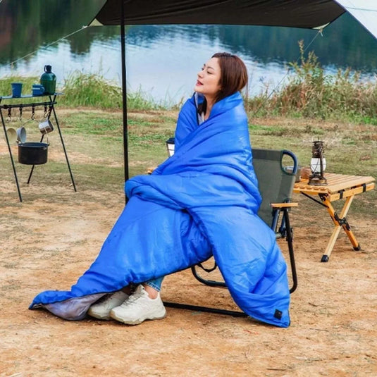 Hooded Envelope Sleeping Bag | Ultralight Windproof Anti-Splash | Men's