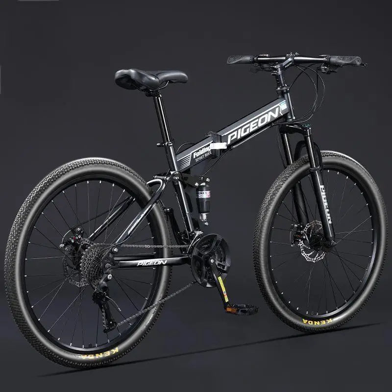 Load image into Gallery viewer, 27.5-Inch Folding Mountain Bike – Off-Road, Shock-Absorbing Bicycle with Disc Brakes
