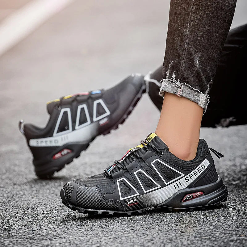 Load image into Gallery viewer, Qwaccu Waterproof Hiking Shoes – All-Weather Traction for Outdoor Adventures
