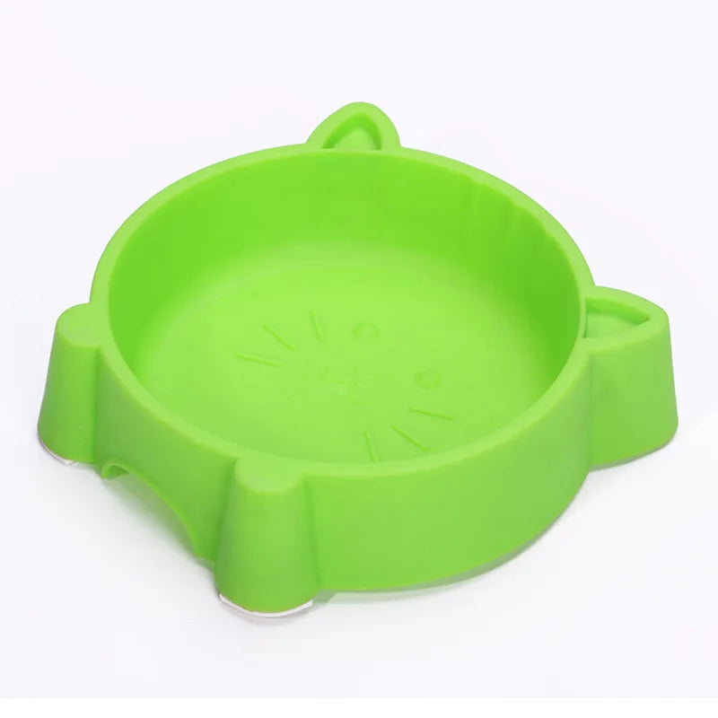 Load image into Gallery viewer, 1Pcs Pet Bowl Feeders Creative Non-Slip Portable Plastic Cute Cat Face Multipurpose Cat Bowl Dog Bowls Water Bowls Pet Supplies
