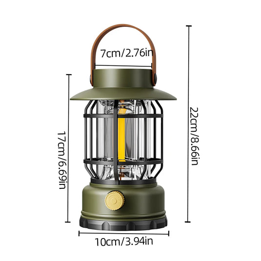 2-in-1 Solar USB Camping Lantern | Ultra-Bright 360° LED Hanging Light | Portable Tent Hiking Lamp